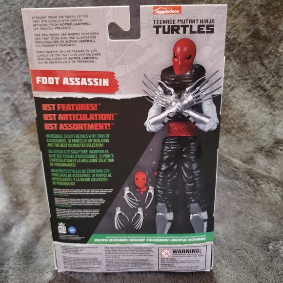 Loyal Subjects BST AXN FOOT ASSASSIN RED Teenage Mutant Ninja Turtles - Picture 7 of 8